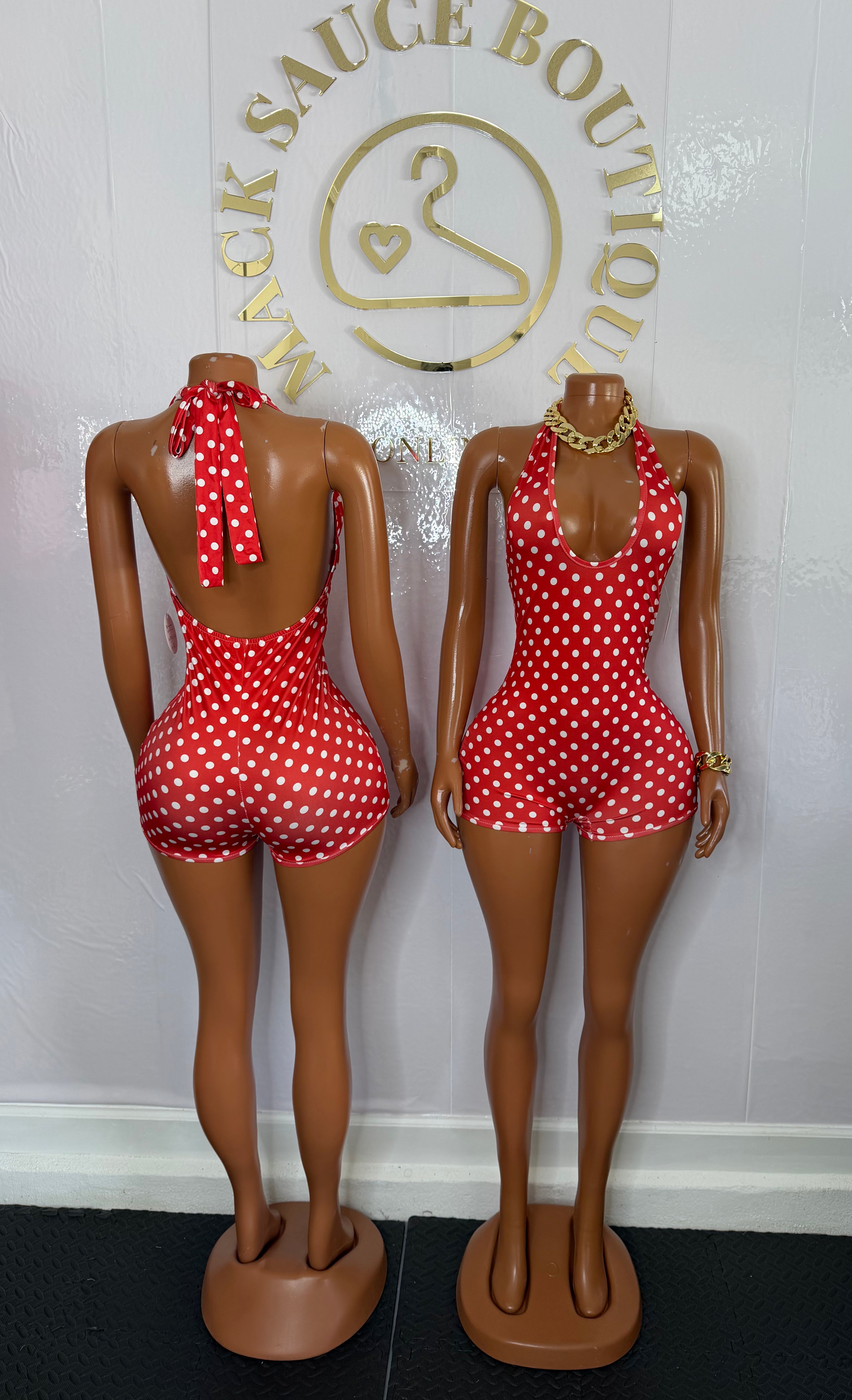 Cherry Pop Polka Romper